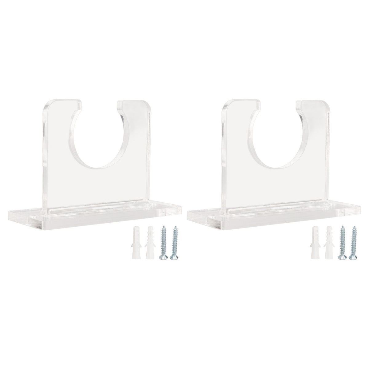 2pcs Baseball Bat Holder for Vertical Display Sturdy Acrylic Bat Hanger Baseball Bat Wall Mount Display Rack