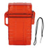Cigarette Case 20 Capacity Plastic Cigarette Box Sealed Waterproof Cigarette Container Organizer Transparent Red