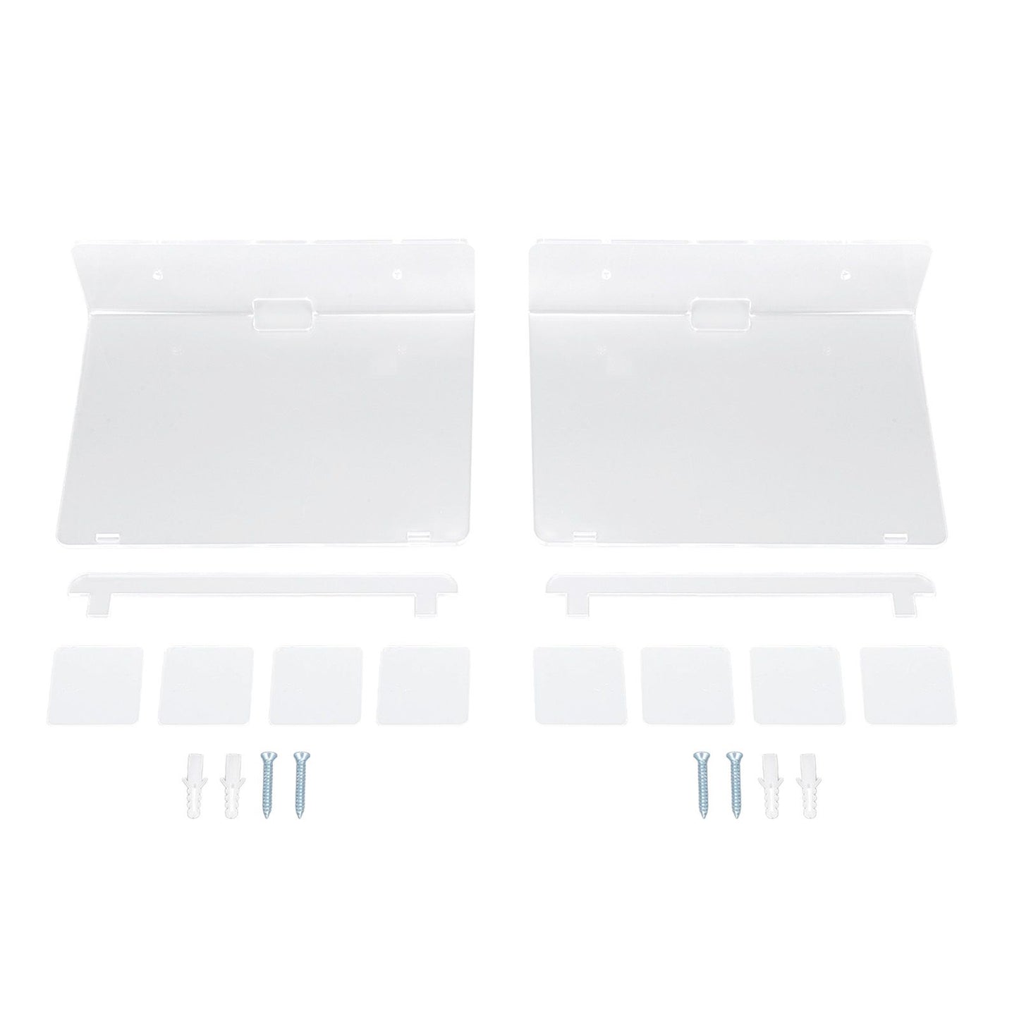 2PCS Floating Shelf Acrylic Wall Shelf Easy Installation Wall Mount for Speaker Monitor Living Room Wall Decor