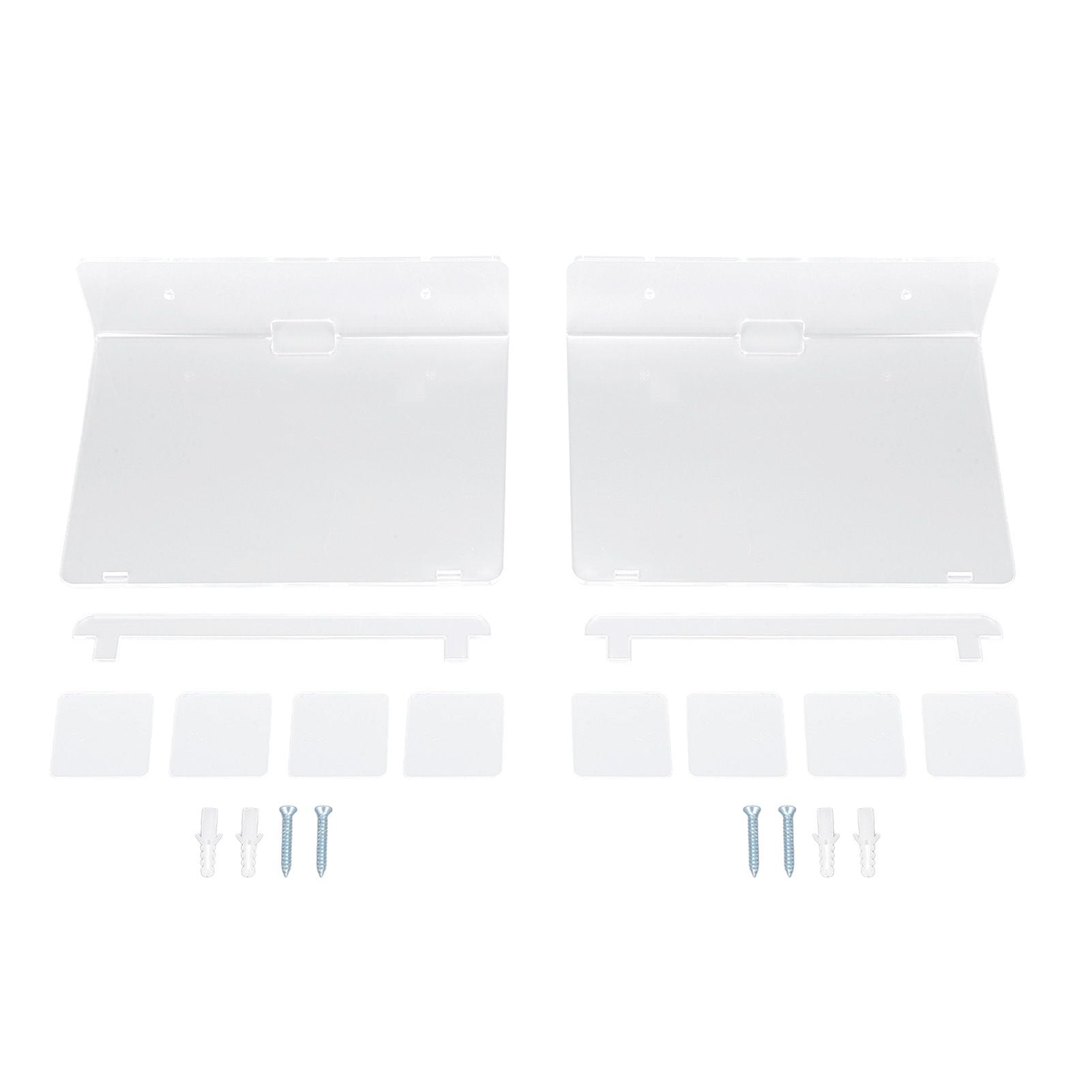 2PCS Floating Shelf Acrylic Wall Shelf Easy Installation Wall Mount for Speaker Monitor Living Room Wall Decor