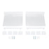 2PCS Floating Shelf Acrylic Wall Shelf Easy Installation Wall Mount for Speaker Monitor Living Room Wall Decor