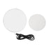 Rotating Display Stand Plastic Glass 360 Degree Electric Motorized Turntable with USB Cable for Photography Products Shows Jewelry Watch Cake White
