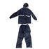 Split Jacket Pants Suit Breathable Waterproof Raincoat Set Double Layer Raincoat Set for Men Women Oxford Navy Blue XL