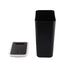 Household Garbage Cans Sealed Large Capacity Odorless With Press Top Plastic Trash Bin For Home Kitchen Living Room Bathroom Black