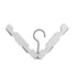 Clothes Hanger Rack Anti Slip Multifunctional Foldable Travel Hanger with Clips for Home Dorm Grey