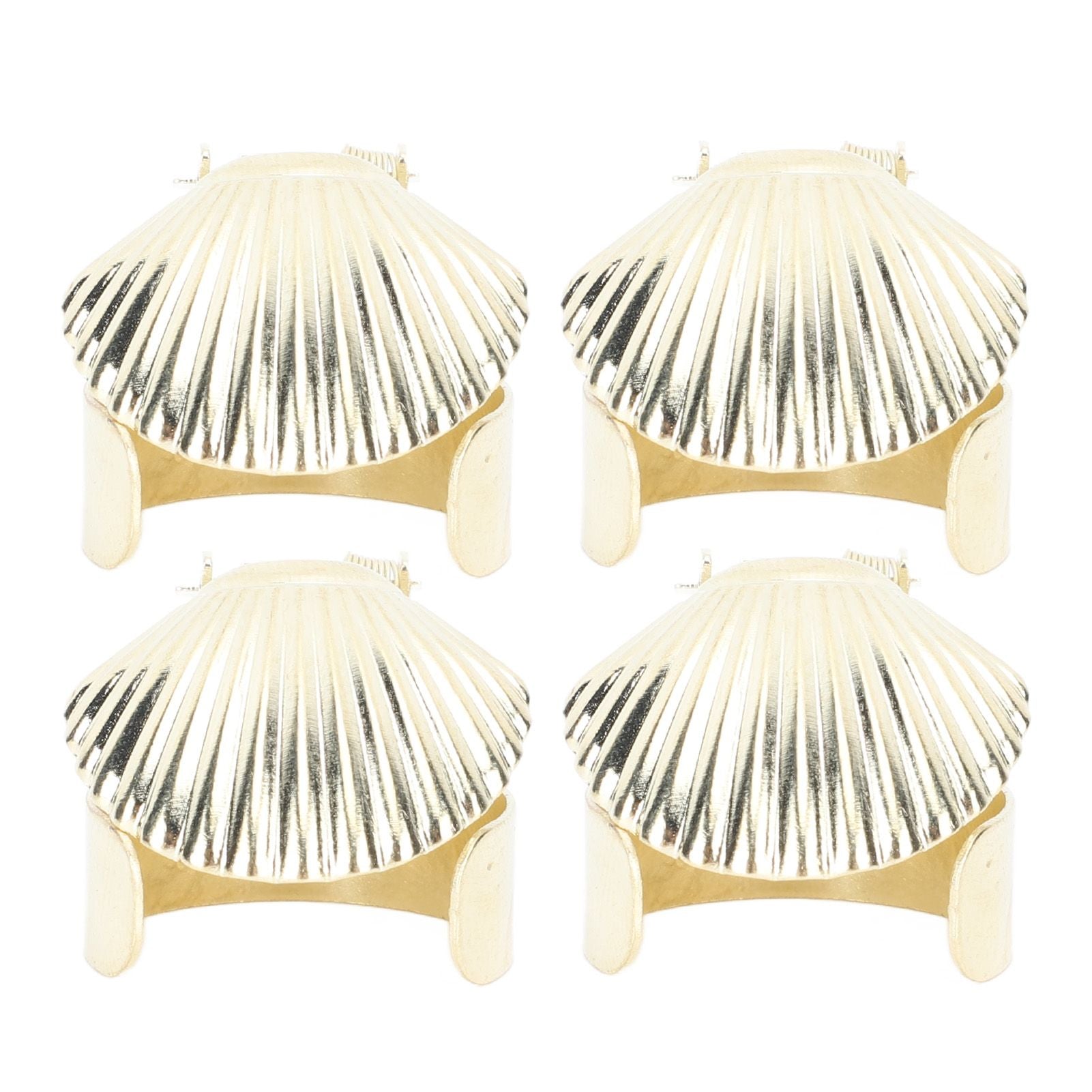 4Pcs Candle Snuffer Candle Extinguisher Metal Shell Pattern Automatic Candle Stopper for Candle Extinguishing Gold