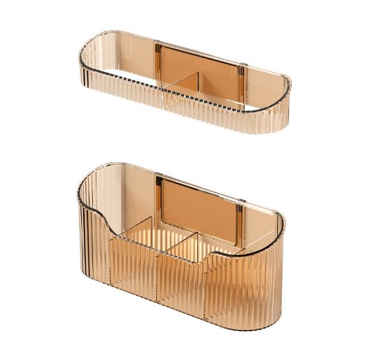 Umbrella Stand Holder Wall Mounted Space Saving Umbrella Storage Drain Rack ​for Home Use Amber