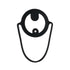 Silicone Coffee Carrier Reusable Portable Beverage Drink Cup Carrier Holder for Outdoor Travel Black