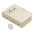 Desktop Organizer Box Data Cable Storage Case Plastic Book Design Home Decoration for Line Earbud Cream