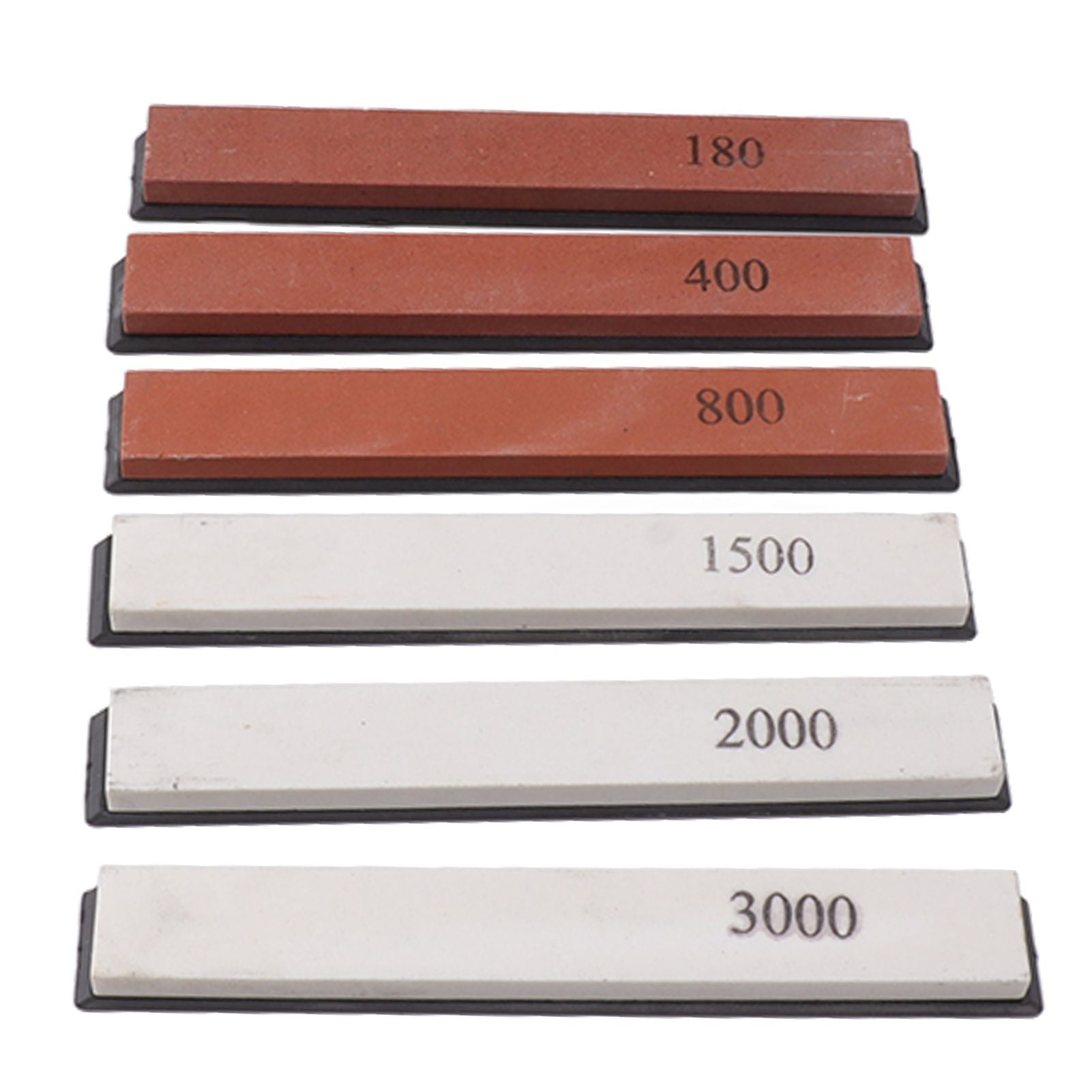 6pcs Knife Sharpener Stone Professional Built in Base Angle Guide Knife Grindstone for Knives Scissors