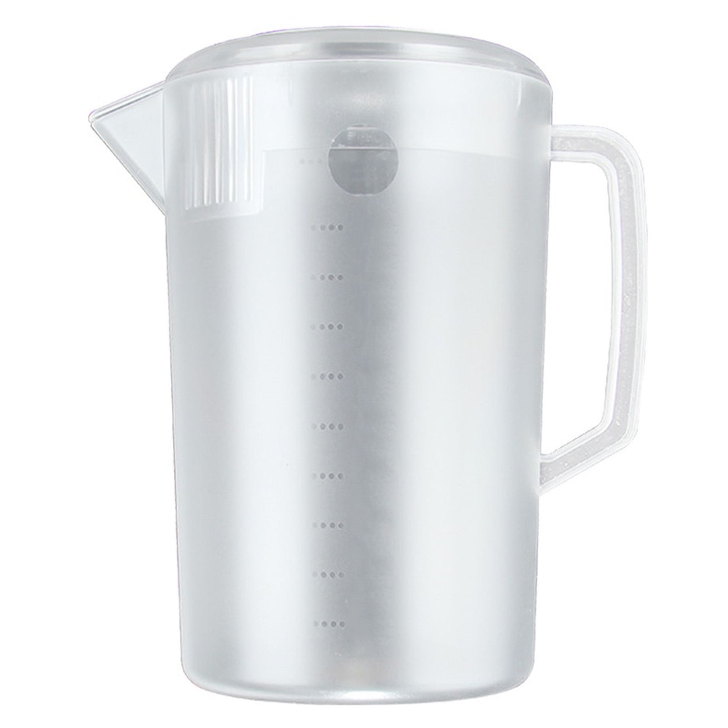 Water Pitcher PC Plastic High Temperature Resistance Frosted Kettle Mix Drinks Water Jug with Scale and Lid for Lemonade Beverage Ice Tea Transparent 3500ml