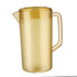 Water Pitcher PC Plastic High Temperature Resistance Frosted Kettle Mix Drinks Water Jug with Scale and Lid for Lemonade Beverage Ice Tea Dark Brown 3500ml
