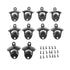 10Pcs Black Beer Bottle Opener Bar Beer Soda Bottle Cap Opener for Restaurant Camping Home Party