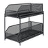Pull Out Cabinet Organizer 2 Tier Carbon Steel Mesh Large Capacity Easy Maintenance Sliding Basket Drawer Black