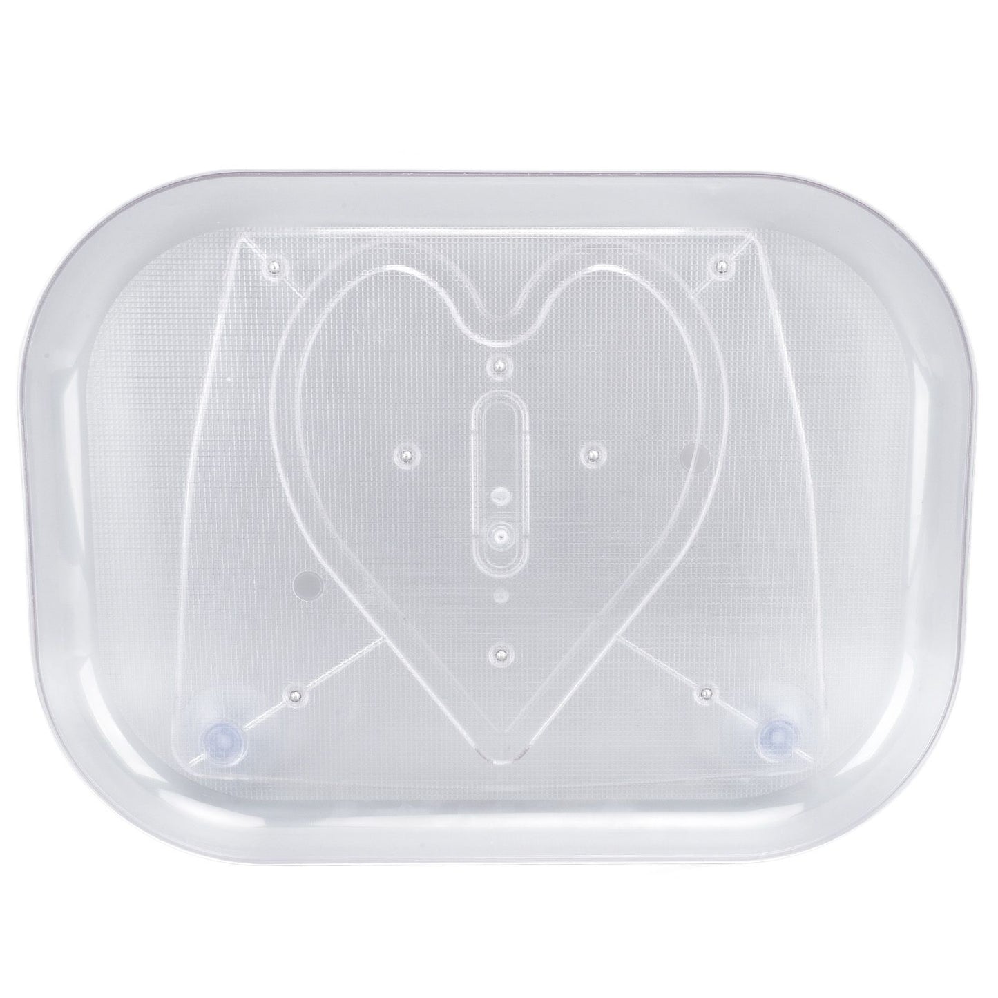 Refrigerator Turntable Organizer Transparent Rectangular Countertop Condiment Storage Rack for Household Kitchen Small Size