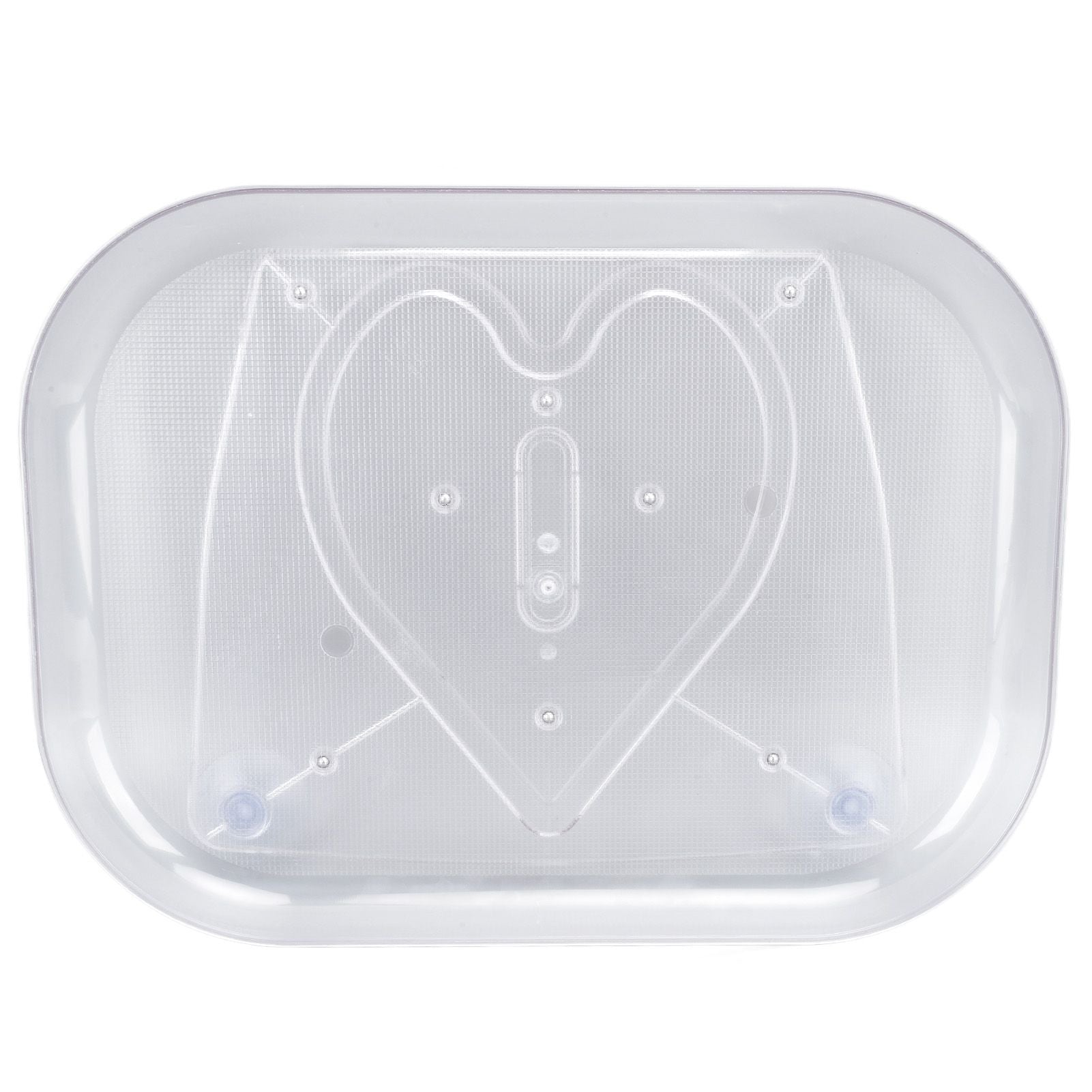 Refrigerator Turntable Organizer Transparent Rectangular Countertop Condiment Storage Rack for Household Kitchen Small Size