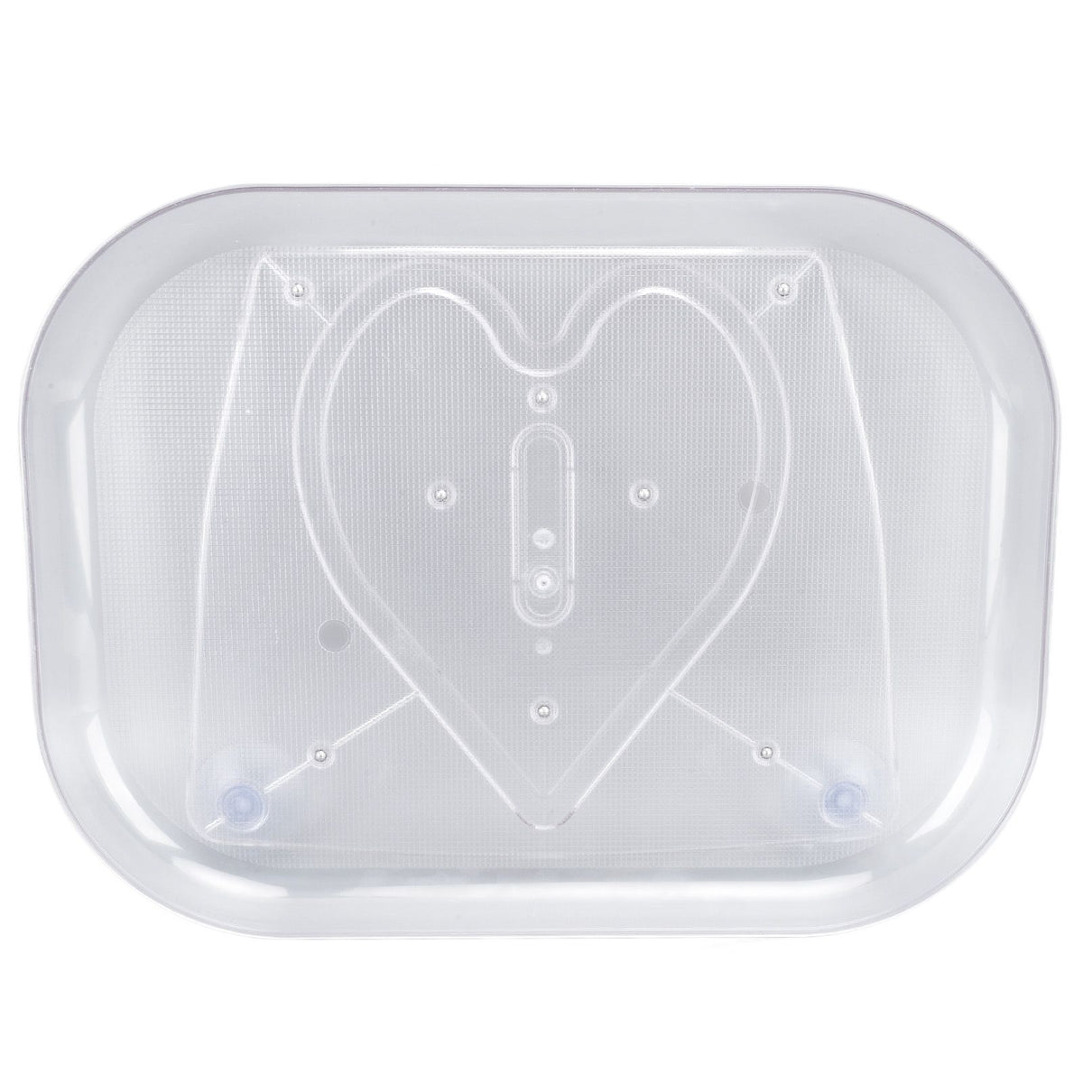 Refrigerator Turntable Organizer Transparent Rectangular Countertop Condiment Storage Rack for Household Kitchen Small Size