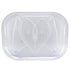 Refrigerator Turntable Organizer Transparent Rectangular Countertop Condiment Storage Rack for Household Kitchen Small Size