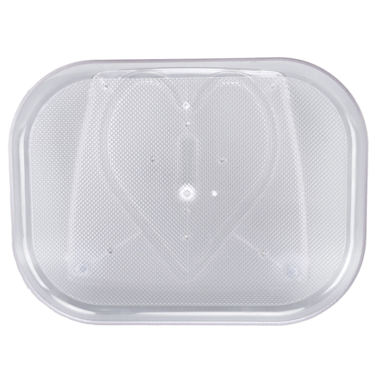 Refrigerator Turntable Organizer Transparent Rectangular Countertop Condiment Storage Rack for Household Kitchen Big Size