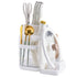 Multifunctional Kitchen Storage Rack Kitchen Countertop Cutting Board Pot Cover Chopsticks Forks Spoons Holder Pearl White