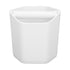 Coffee Knock Box Large Capacity Coffee Grounds Knock Box with Knock Bar and Nonslip Base White
