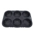 6 Cavity Hamburger Bun Mould Foldable Reusable Bread Mould ‑40℉ to +446℉ Heat Resistance Baking Mould for Kitchen