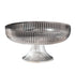 Fruit Plate Multifunctional Plastic Stylish Space Saving Decorative Snack Bowl for Candy Nuts Silver Gray