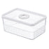 Refrigerator Storage Box with Lids Plastic Transparent Sealed Fridge Food Storage Containers for Fruits Vegetables M