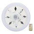 11.8in 60W Ceiling Fan with Light E27 LED Dimmable Ceiling Fans with Remote Control 3 Speeds 5 Blades 360 Degree Rotatable 85‑265V
