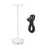 Rechargeable LED Table Lamp 2000mAh Cordless Battery Operated Metal Bedside USB C Desk Light Portable 3 Modes Dimmable White