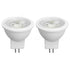 2Pcs MR11 Light Bulb High Brightness 3W 110V Faster Heat Dissipation GU4 Spotlight Bulbs for Landscape Lighting Bedroom Kitchen White Light