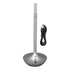Cordless Table Lamp Innovative Candle Shape 3 Levels Brightness Dimmable Rechargeable LED Desk Lamp Silver
