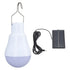 Solar Light Bulb Solar Panel LED Bulb ABS White Light 500mAh Battery Hook Design Solar Light for Emergency Camping Tent