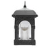 Solar Outdoor Lantern Hanging Solar Powered Warm Light Lamp Table Candle Lantern for Garden Yard Patio Pathway Decoration Black