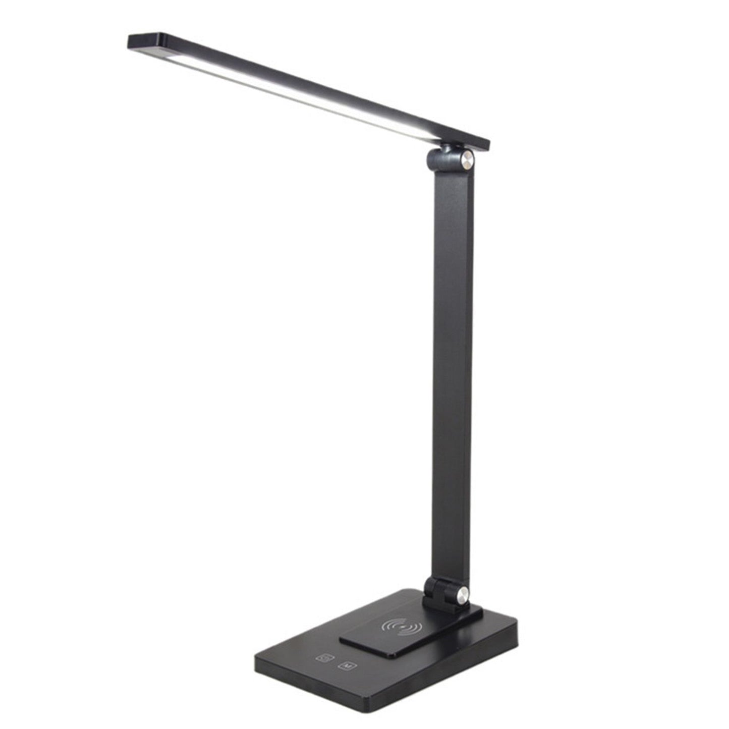 LED Desk Lamp with 3 Levels Brightness Eye Caring Office Reading Lamp Foldable Table Desk Lamp USB Wireless Charging 2500mAh Rechargeable Version