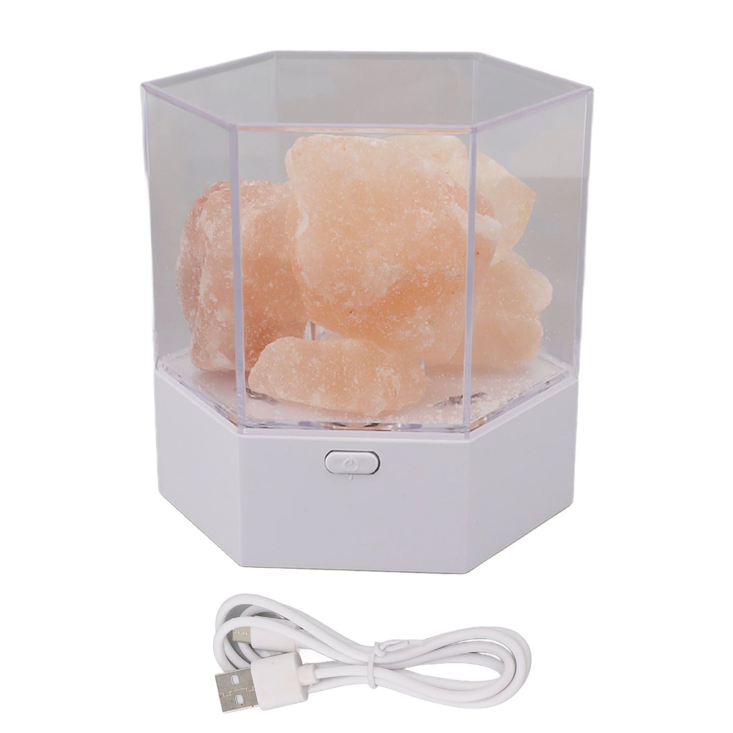 Himalayan Salt Lamp LED RGB Dimmable USB Decorative Essential Oil Aromatherapy Natural Crystal Salt Night Light for Bedroom Living Room