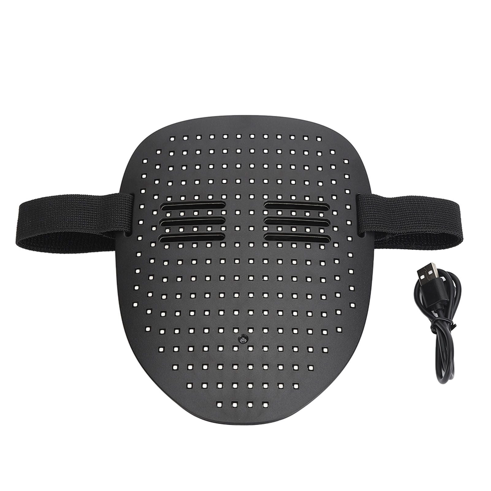 LED Party Face Cover Gesture Sensing Adjustable Light Up Transforming Face Cover for Cosplay Carnival Festival