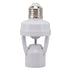 Motion Sensor Light Socket PIR Motion E27 Screw Bulb Adapter Adjustable Auto On Off Night Light Control Garage Light for Basement