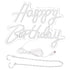 Happy Birthday Letter LED Lights Romantic Neon Light Sign Acrylic Happy Birthday Decoration for Party Bar Warm White