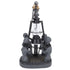 Four Skulls LED Lights Ornament Halloween Resin Decoration Compact Exquisite Skull Lamp Statue for Desktop