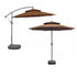 2.7m Double Top Sunshade Umbrella Cloth Replace Outdoor Courtyard Garden Umbrella Surface Replace Rainproof Sunshade Cloth