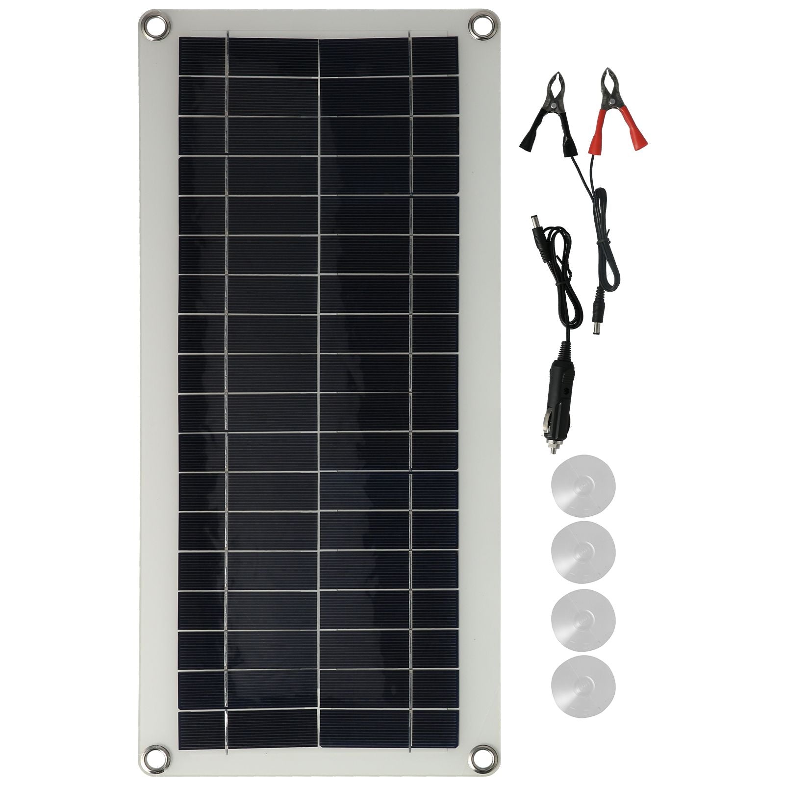 20W Flexible Polycrystalline Solar Panel Controller Dual USB Solar Charger for Car RV Marine Boat