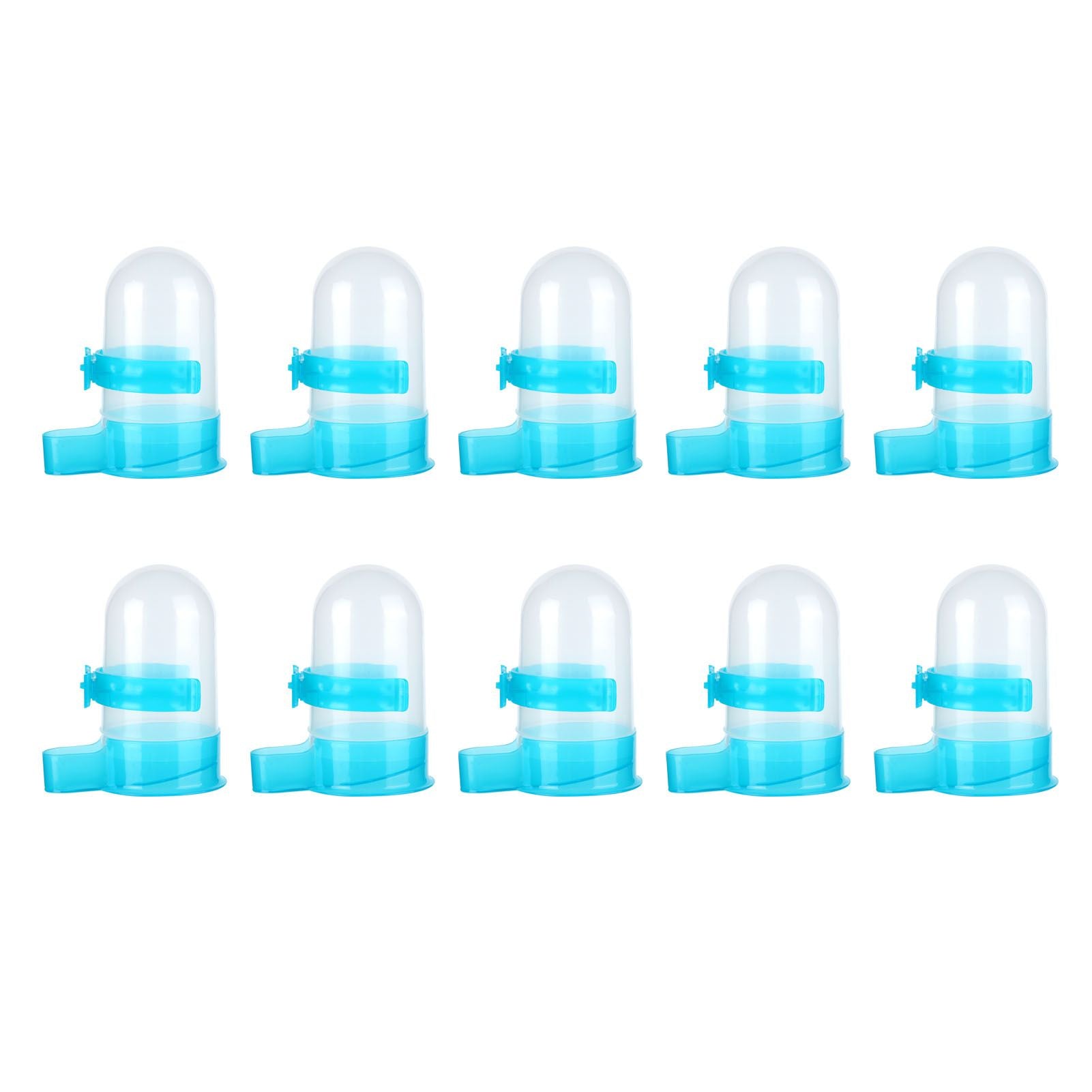 10Pcs Plastic Automatic Bird Food Feeder Hanging Bird Water Dispenser for Parrots Hamster