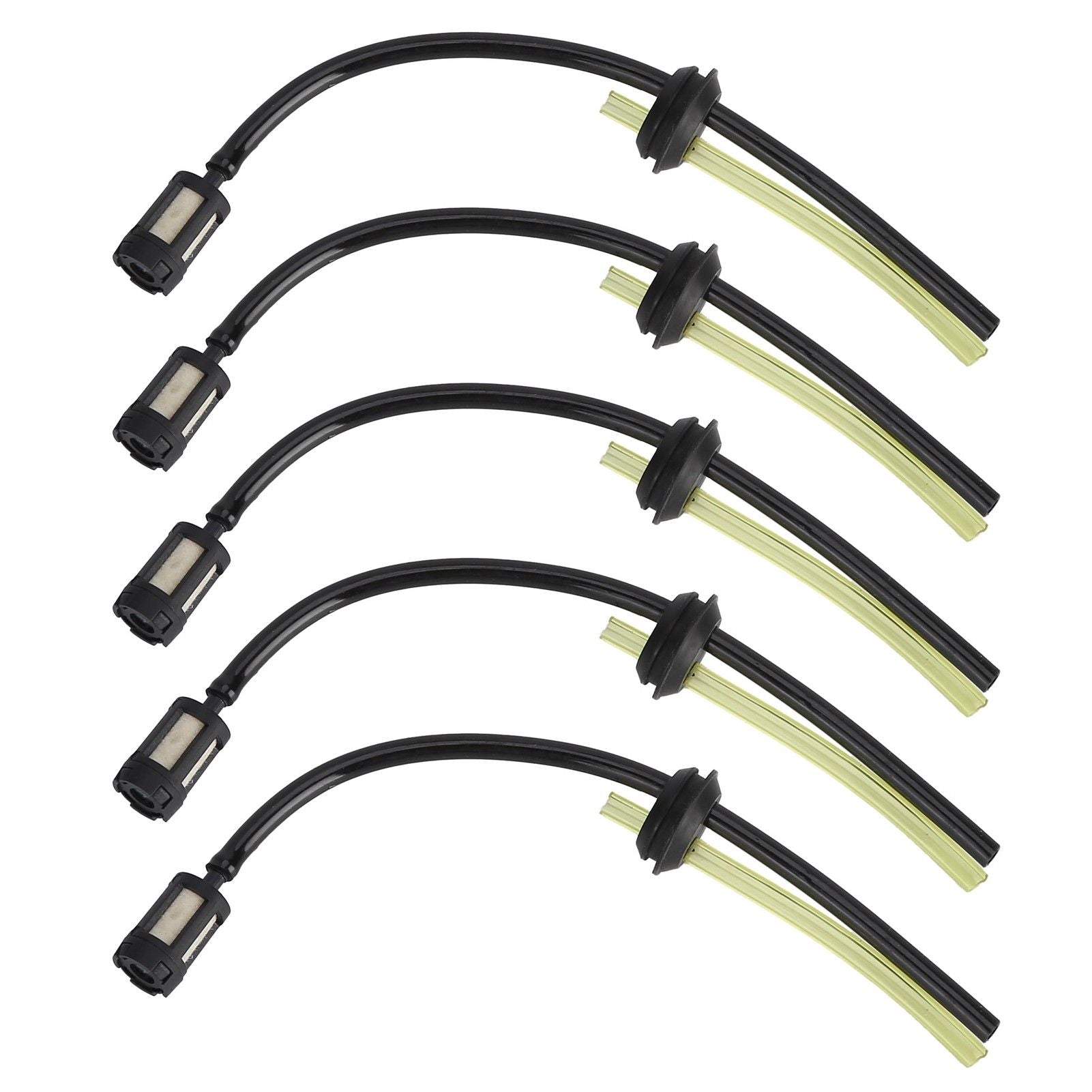 5Pcs Fuel Hose Oil Pipe Tank Fuel Filter Assembly Replacement for Lawn Mower Trimmer