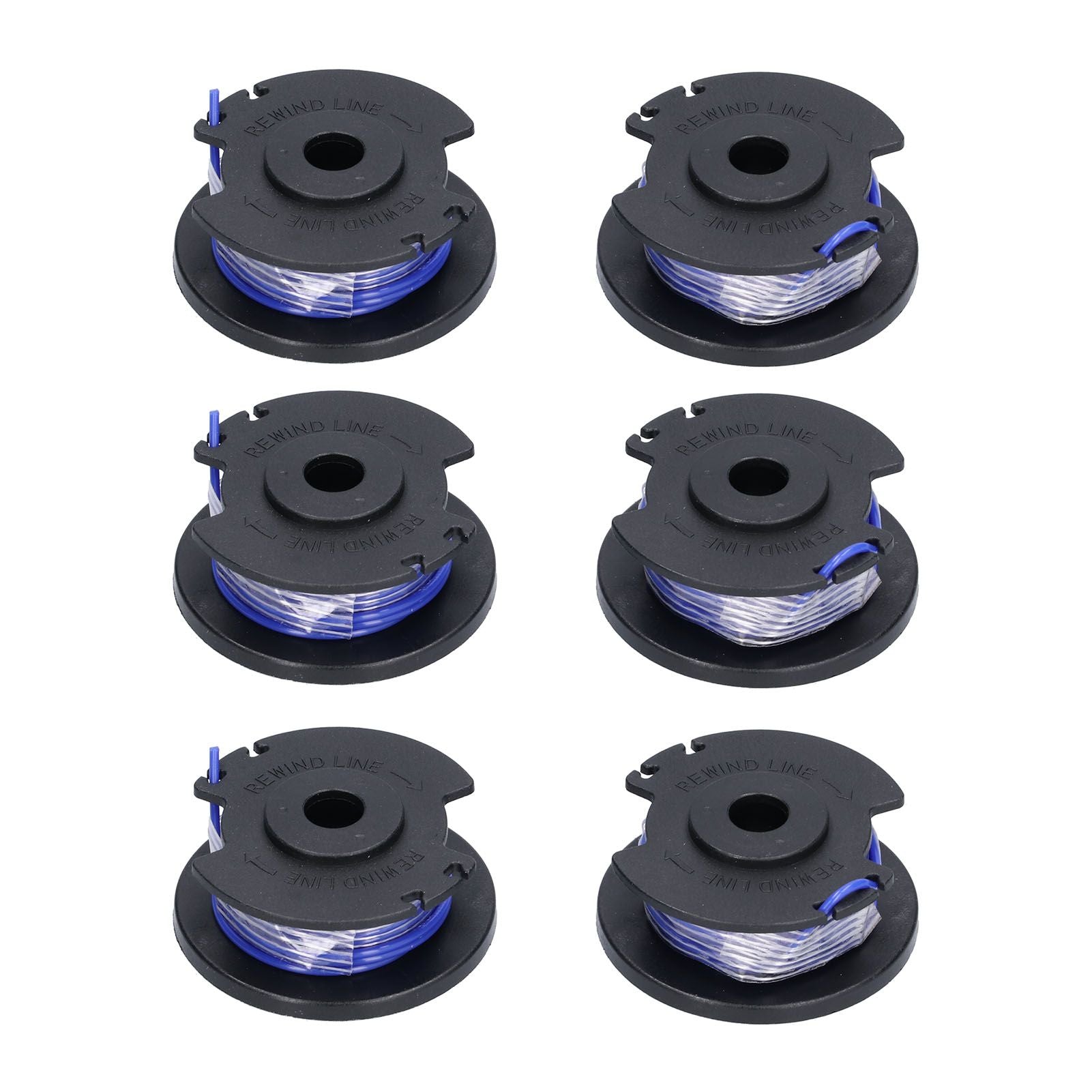 6Pcs Trimmer Spool Line Replacement for Ryobi 18V 24V 40V String Trimmers Lawn Mower