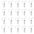20PCS Cage Door Spring Hook Metal Finger Spring Latch Hook for Fixing Rabbit Pet Cage Door Farming EquipmentL 7.3x2.2cm
