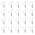 20PCS Cage Door Spring Hook Metal Finger Spring Latch Hook for Fixing Rabbit Pet Cage Door Farming EquipmentS 6x2.1cm
