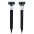2PCS LED Mouse Expeller Ultrasonic Solar Snake Repeller Ground Insertion Light Colorful Pest Repeller for Outdoor Lawn