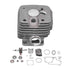 52mm Cylinder Piston Crankshaft Fuel Filter Bearing Gasket Set Parts for Stihl MS381 038 MS 381