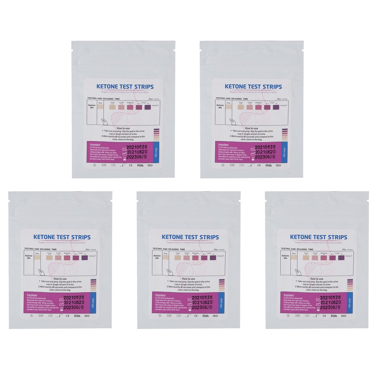 5 Packs Pool Test Strips Fast Detection Easily Read Clear Results Reliable Uric Acid Test Paper for Swimming Pools Spas